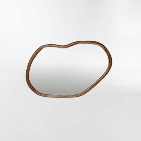 ESPEJO ASHLEY MARRÓN - OVAL