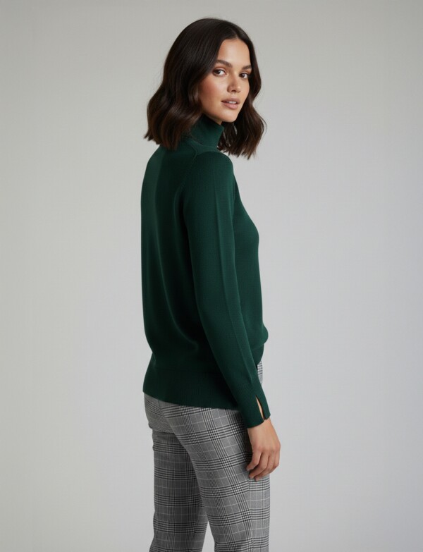 Polera Basica VERDE OSCURO