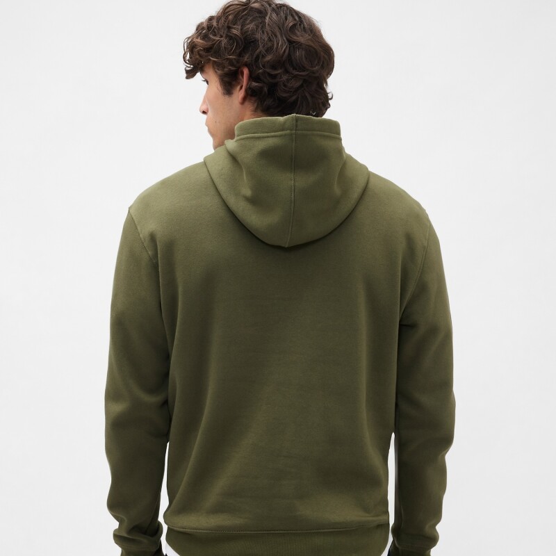 V-FRCH TONAL MINI LOGO RELAXED PO HD ARMY JACKET GREEN