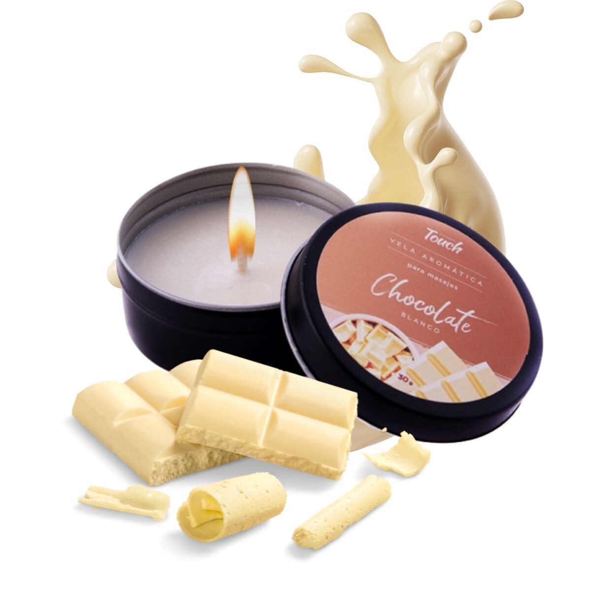 Vela Aromática De Chocolate Blanco 