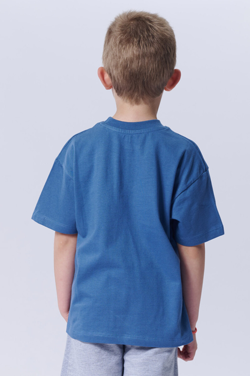 Remera Algodón Gamer Azul