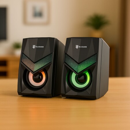 PARLANTES GAMER LIZZARD XZZ-SP-01 NEGRO