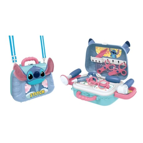 Valija Doctor 2 en 1 Disney Stitch con Accesorios Médicos CELESTE