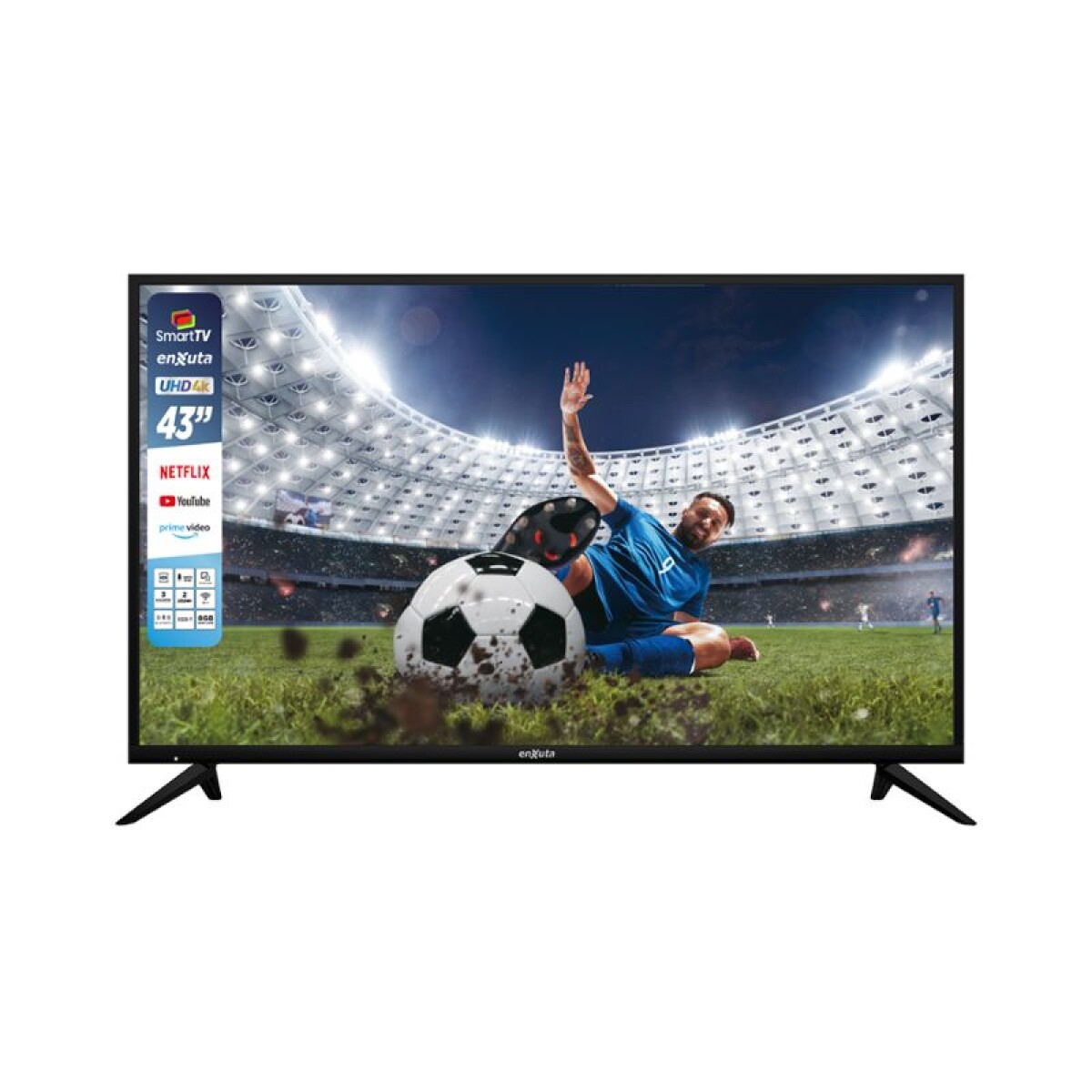 SMART TV ENXUTA 43' UHD 4K WEBOS HUB - LEDENX1243SDF4KW 