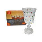 COPA DE VIDRIO DECORADA JX-CX SET x6 • 200ml COPA DE VIDRIO DECORADA JX-CX SET x6 • 200ml