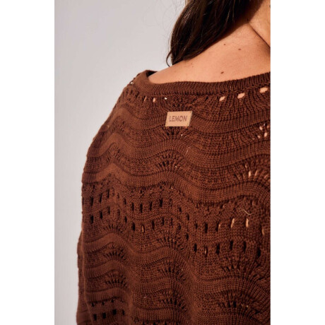 Sweater Textura Chocolate