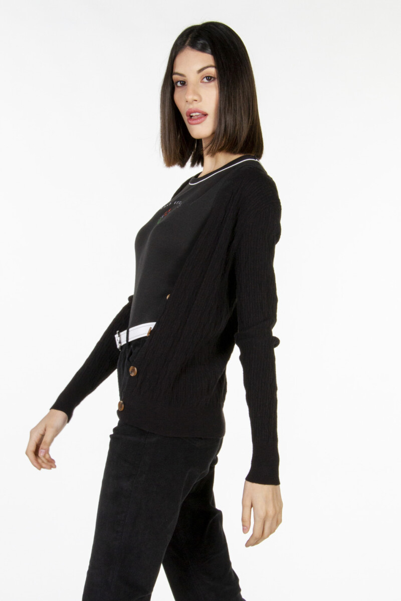 CARDIGAN HARROW Negro