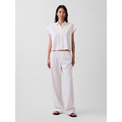 LINEN DRAWSTRING WL PANT NEW OFF WHITE V2
