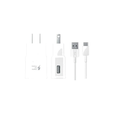 Cargador Samsung 15 W Carga Rápida con Cable USB-C Blanco Cargador Samsung 15 W Carga Rápida con Cable USB-C Blanco