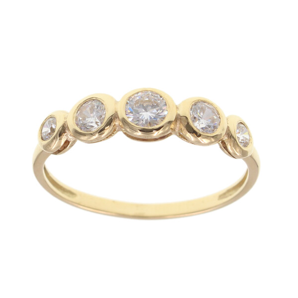 Anillo en Oro 18k con Circonias (adaptamos nuestros anillos a medida*) AN6739 Anillo en Oro 18k con Circonias (adaptamos nuestros anillos a medida*) AN6739
