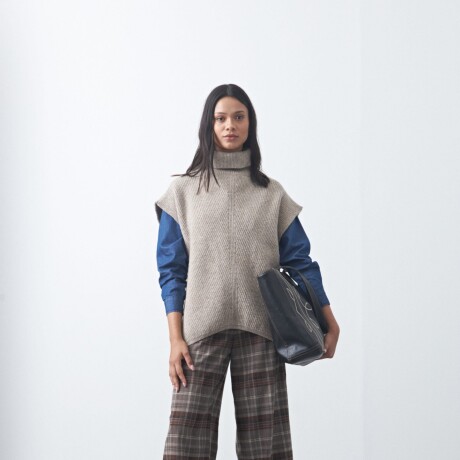PONCHO GYROS Beige Oscuro