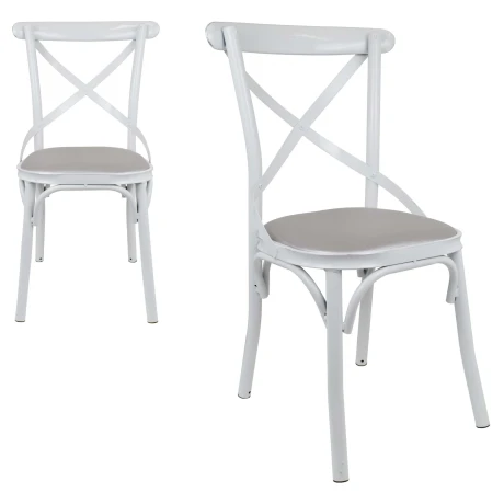 SILLA METAL BCA/GRIS SILLA METAL BCA/GRIS