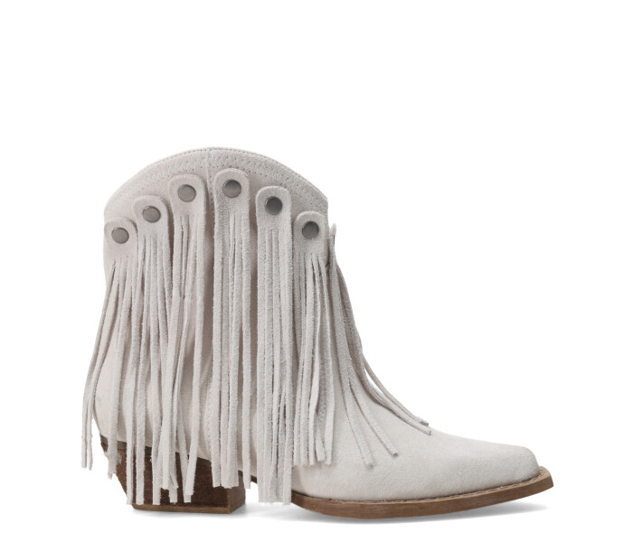 Botas de Mujer Miss Carol Cenit de Cuero Blanco Hueso