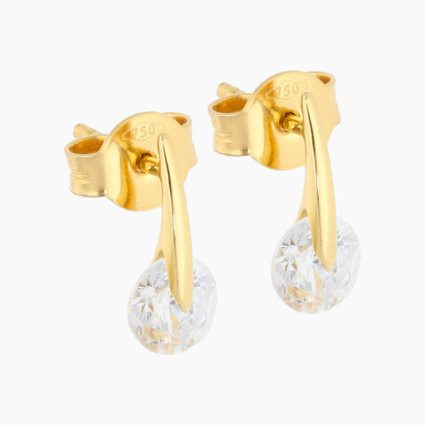 Tornillos en oro 18K con circonias Tornillos En Oro 18k Con Circonias