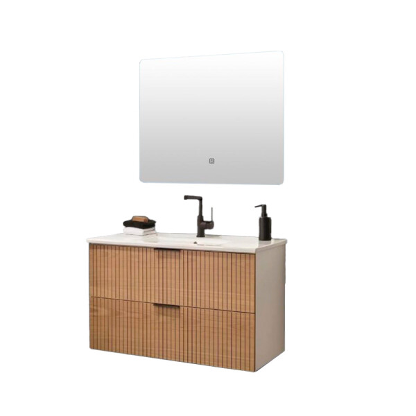 MUEBLE DE BAÑO CON ESPEJO LUZ LED MODELO 6032-60 / MUEBLE + ESPEJO LED - 60 cm Mueble De Baño Con Espejo Luz Led Modelo 6032-60 / Mueble + Espejo Led - 60 Cm