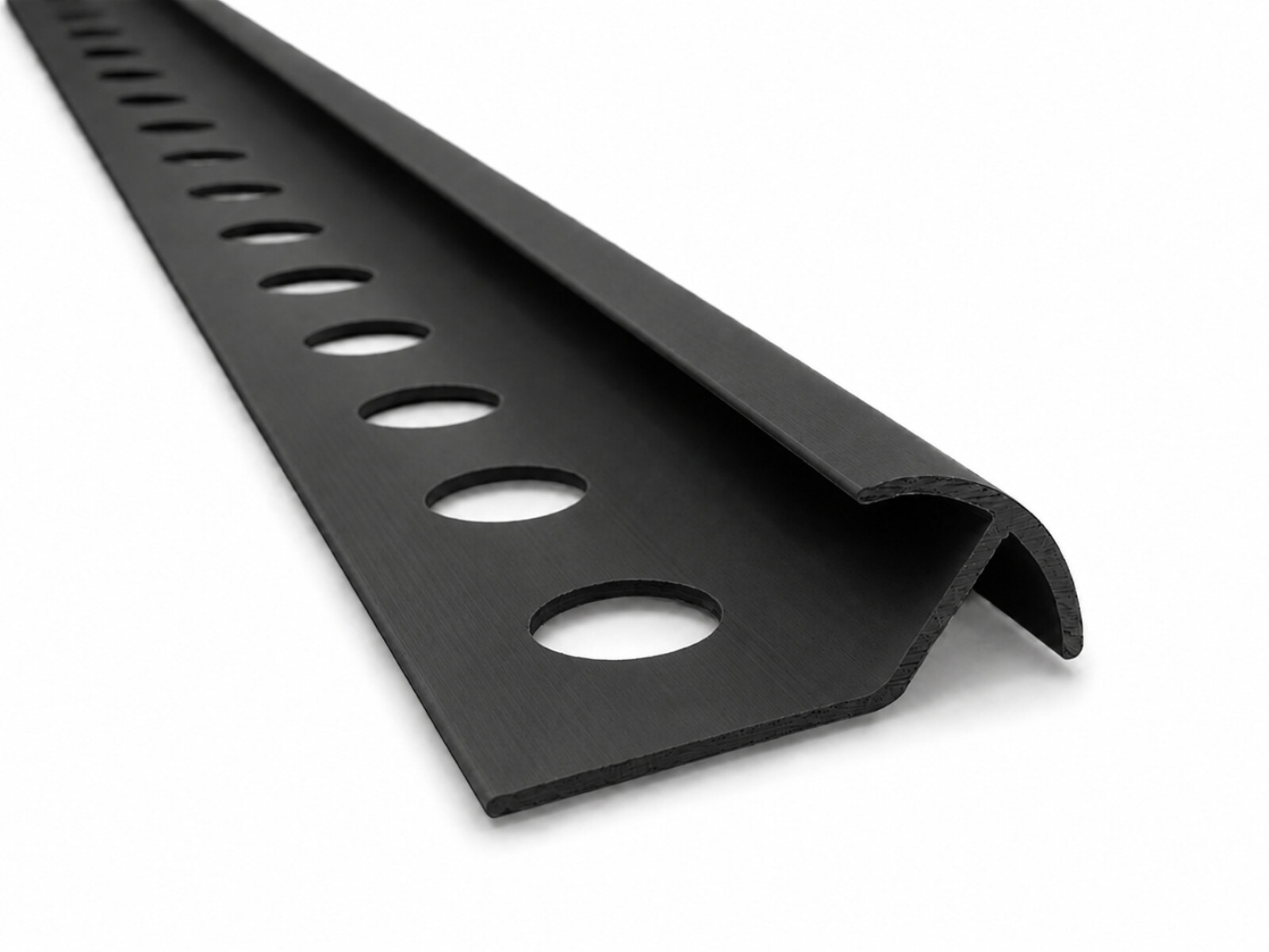 Perfil Guardacanto de PVC Reforzado 10mm Negro 