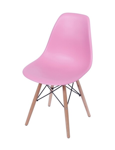SILLA EAMES COMEDOR CON BASE EN MADERA ROSA SILLA EAMES COMEDOR CON BASE EN MADERA ROSA