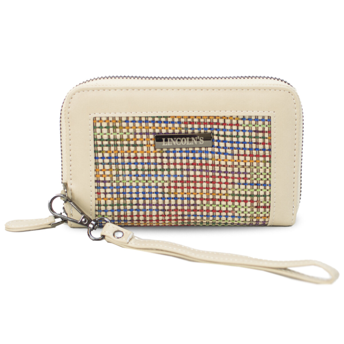 BILLETERA LORENZA - HILOS MULTICOLOR C/HUESO 