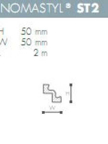 MOLDURA POLIESTIRENO NOMASTYL- ST2 - 2 mts - N/A