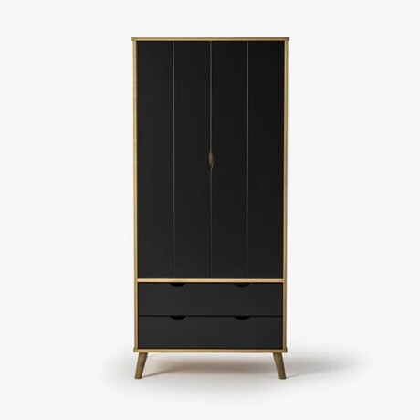 Ropero 2 puertas - Madera maciza MADERA PRETO