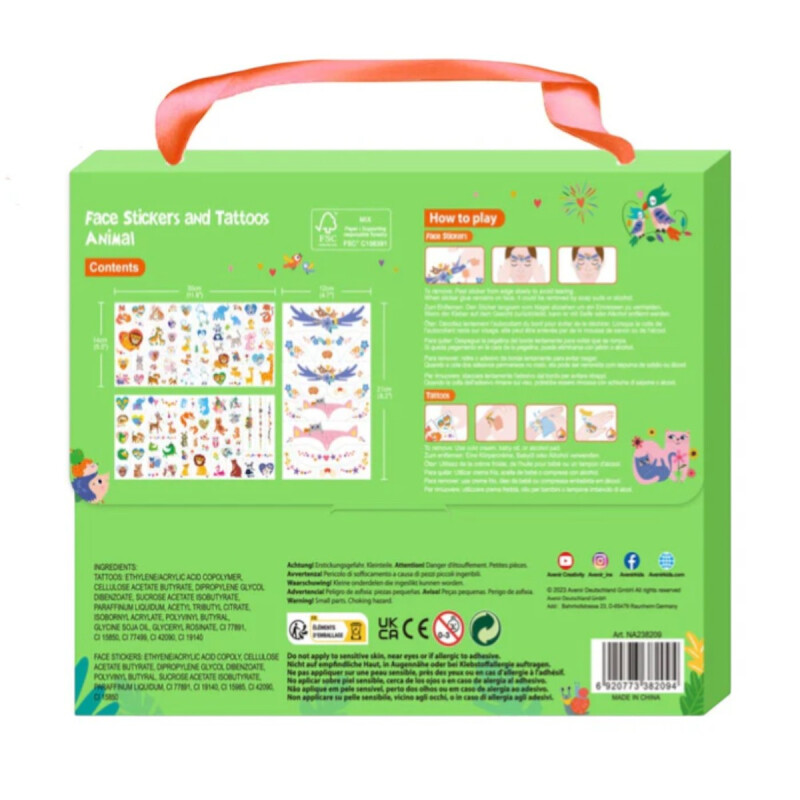 Valija Stickers Faciales Animales Avenir Valija Stickers Faciales Animales Avenir