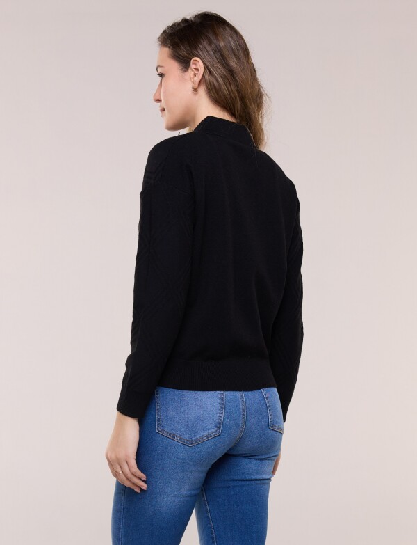 Cardigan Rombos NEGRO