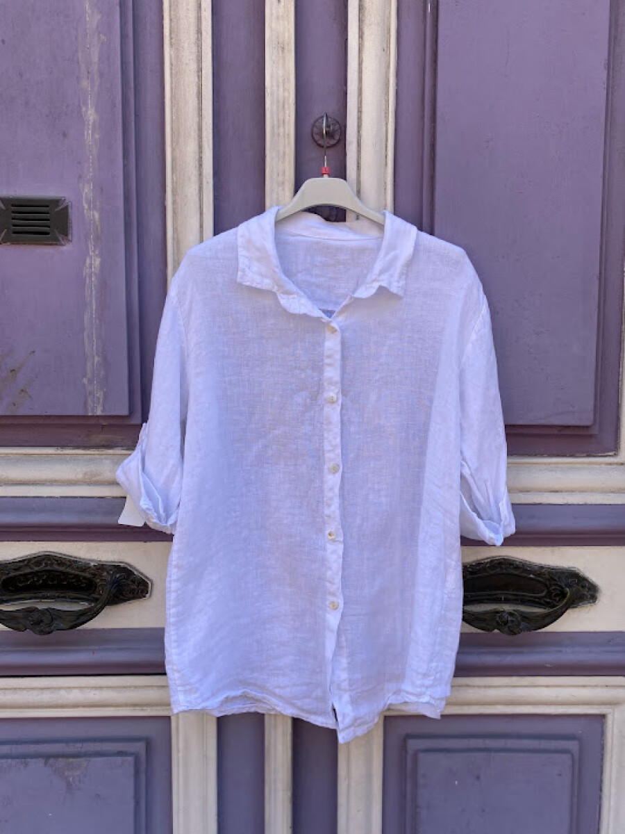 Camisa lino - blanco 