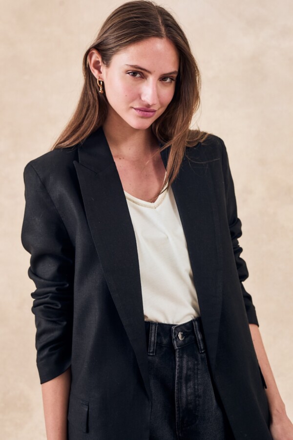 Blazer Lino Negro