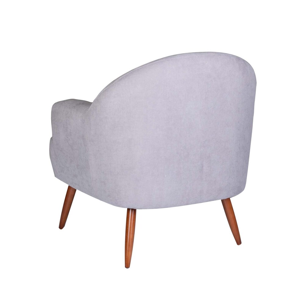 BUTACA TELA-Y-MADERA GRIS AGATA