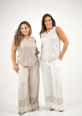 Musculosa con lentejuelas Blanca