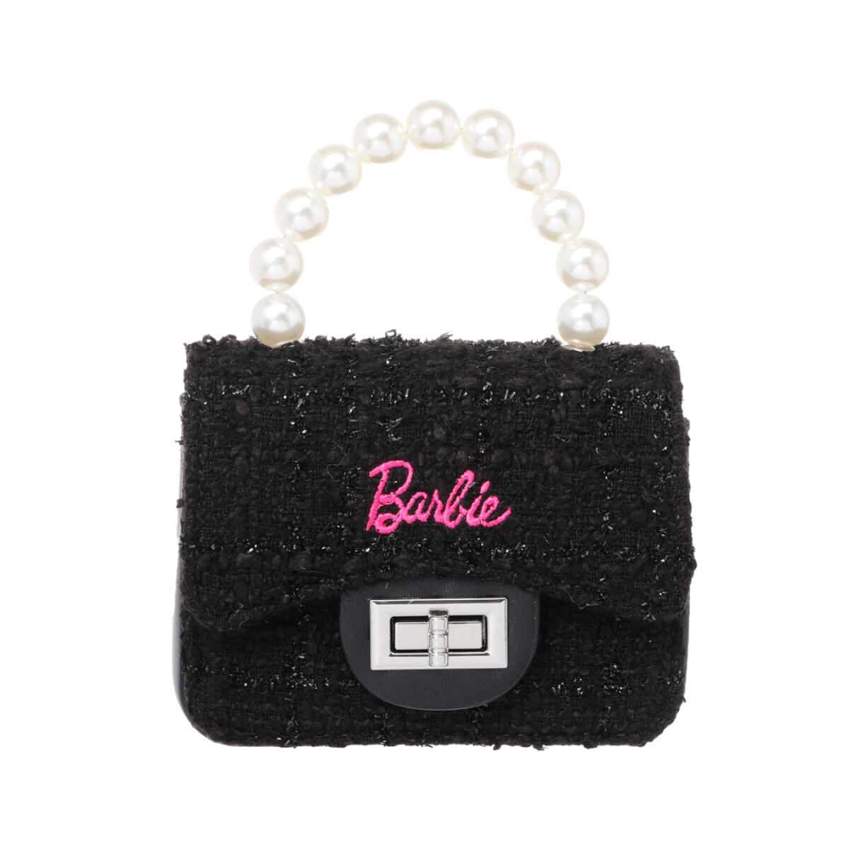 Cartera Barbie con perlas - negro 