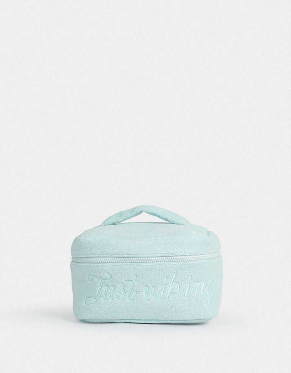 Portacosméticos Just Vibing - Azul Celeste 