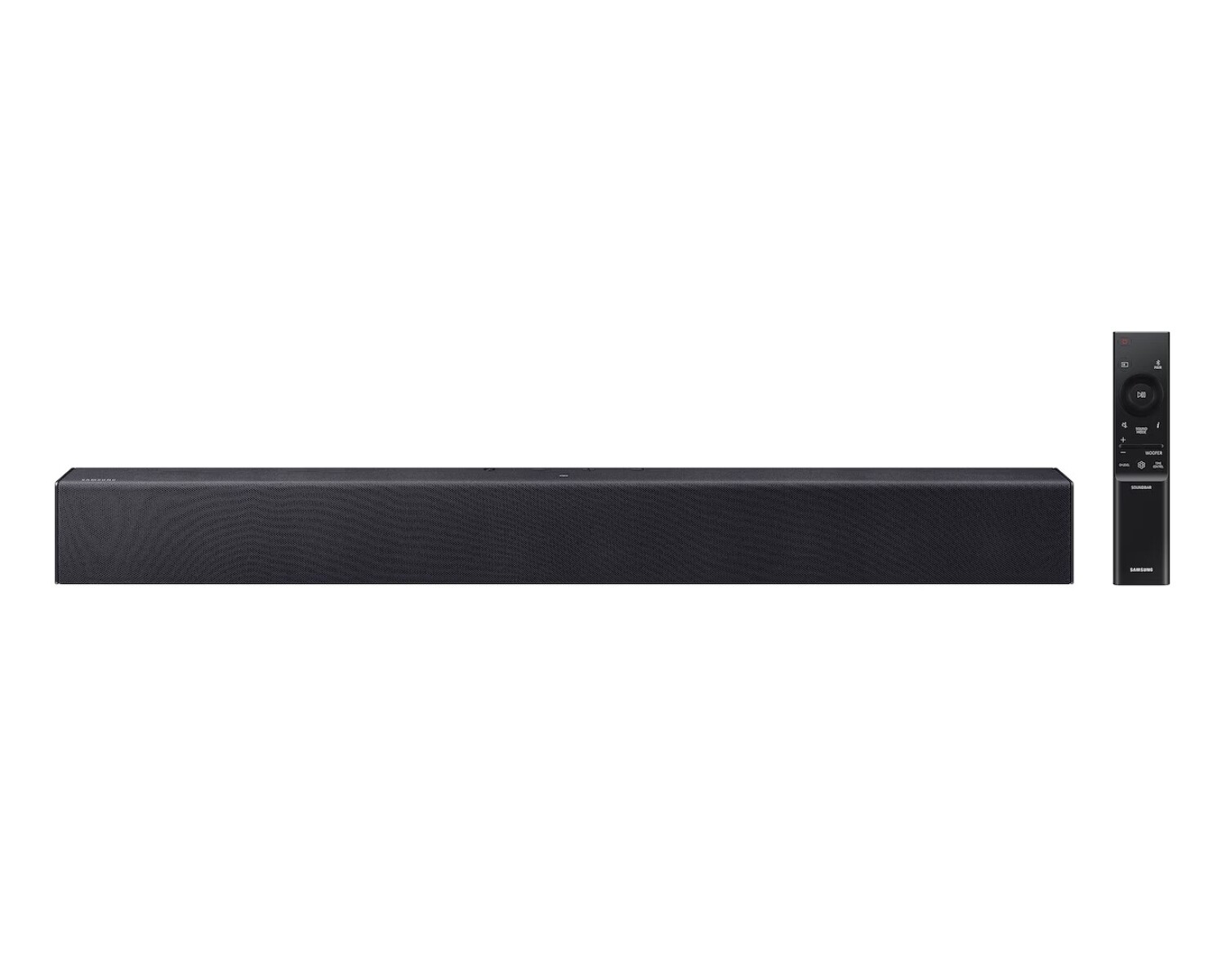 Barra de Sonido Samsung HW-B400F 2.0ch Compacta con Woofer Integrado y HDMI ARC 