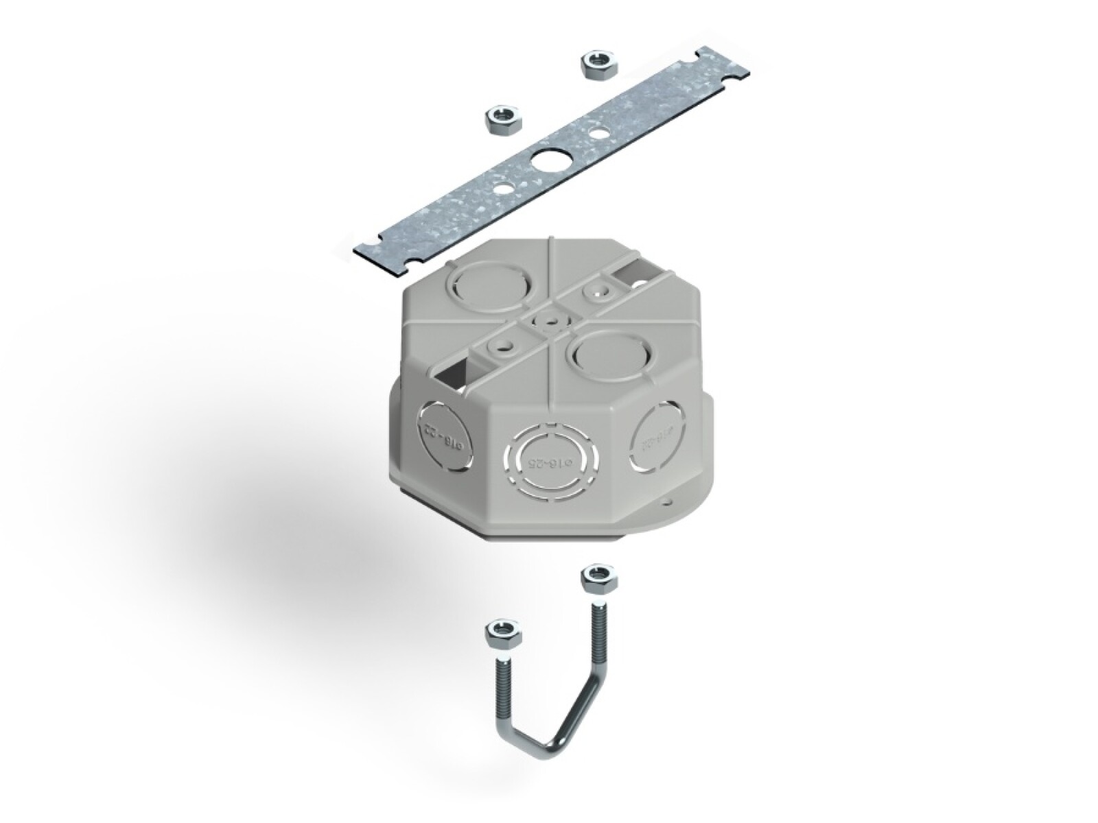 KIT SOPORTE PARA CAJA DE CONEXIÓN CHICA/GRANDE. GENROD 