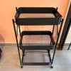 Carro Organizador Plegable Negro