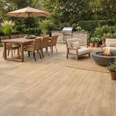 PORCELANATO MADERADO Antideslizante 30X150Cm RECTIFICADO PISO PARED GAMAS DE BEIGE