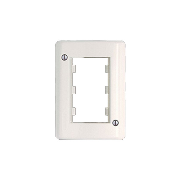 Caja de adosar de 3 módulos color blanco puro Sica SK3089