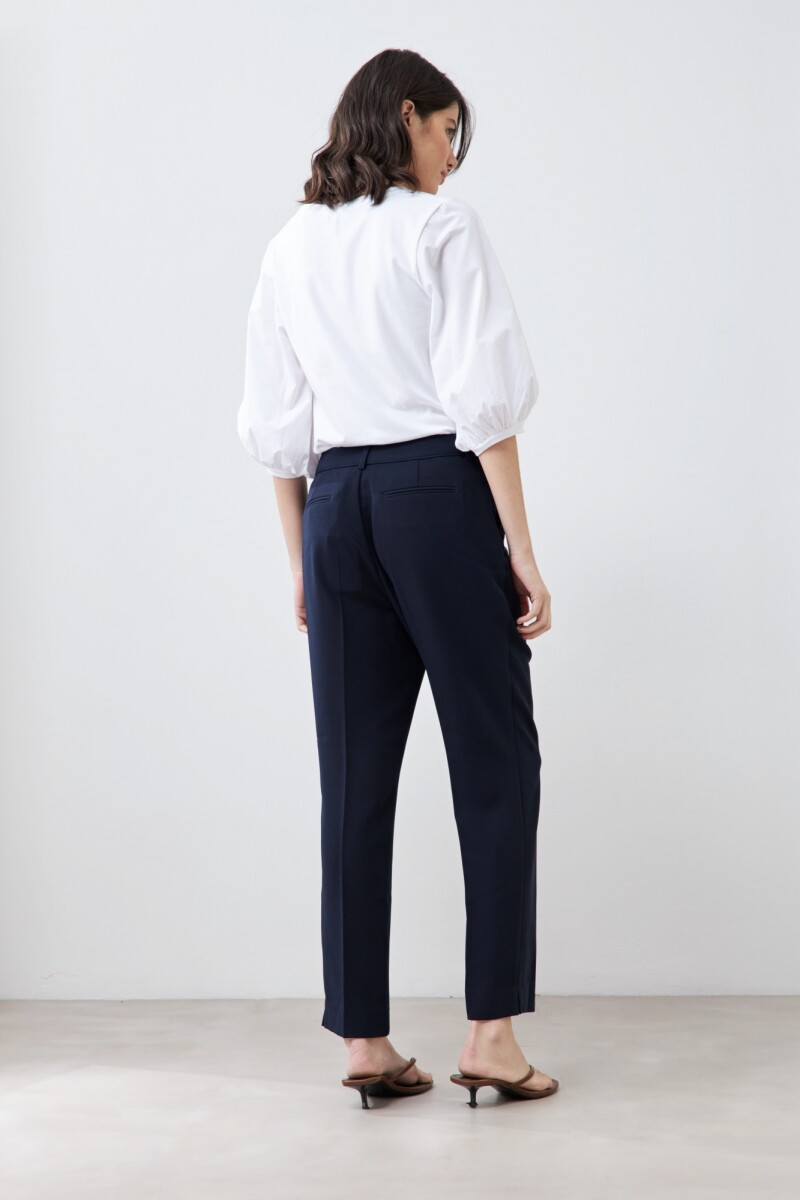 Pantalón slim sastrero azul marino