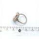Anillo Oro 18K Blanco, Brillantes Y Opalo Anillo Oro 18K Blanco, Brillantes Y Opalo