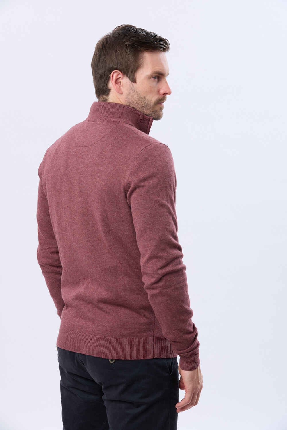 BUZO TEJIDO DE ALGODÓN Bordo