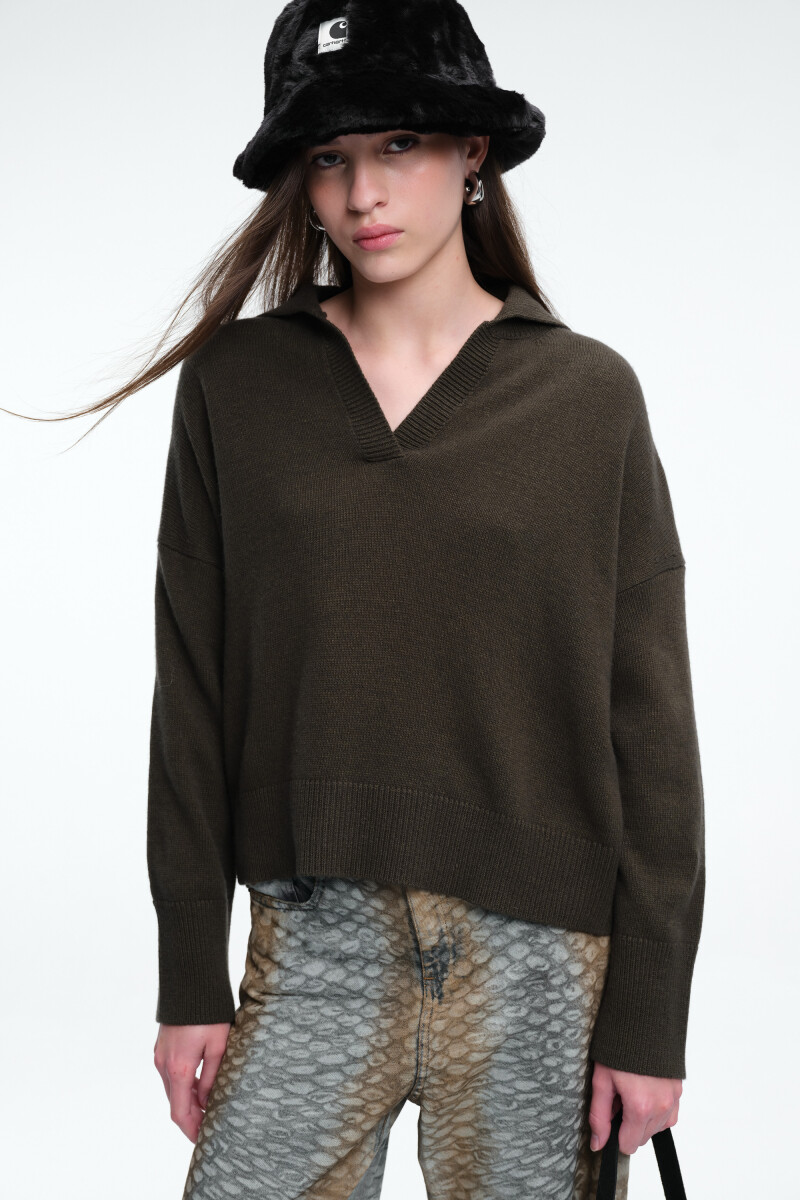 SWEATER COLLAR Verde