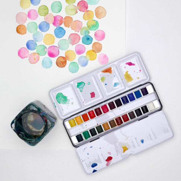 Acuarelas Cotman x 24 - caja de metal - Winsor & Newton Única