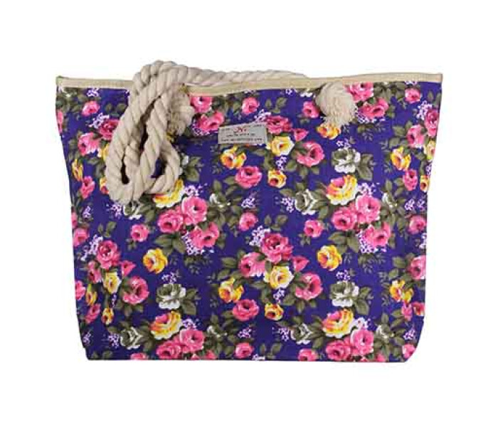 Cartera Big Floreada Azul