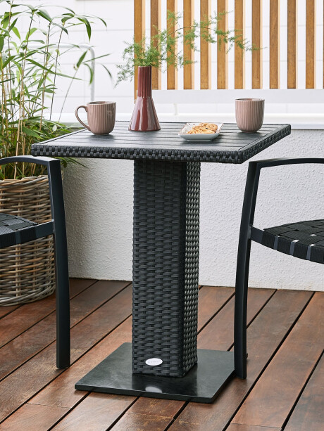 Mesa de balcón THY A60xL60 negro Mesa de balcón THY A60xL60 negro
