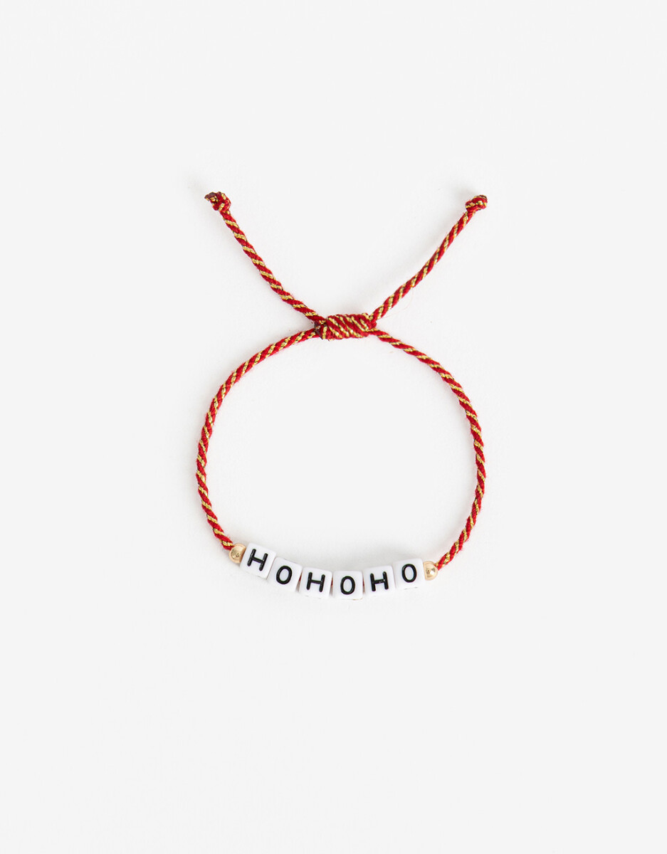 Pulsera Flexible "ho Ho Ho" 