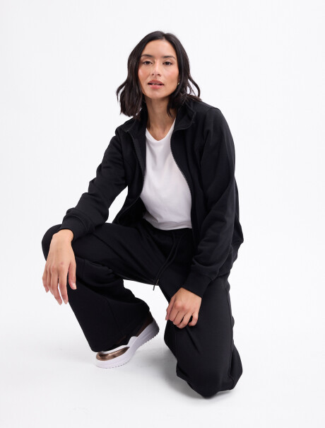 Campera felpa Boreal negro