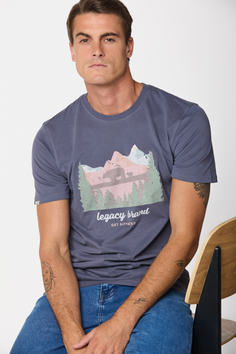 REMERA ESTAMPADA - Lila 