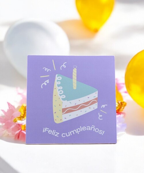 Tarjeta cumpleaños 10x10. DISEÑO 11