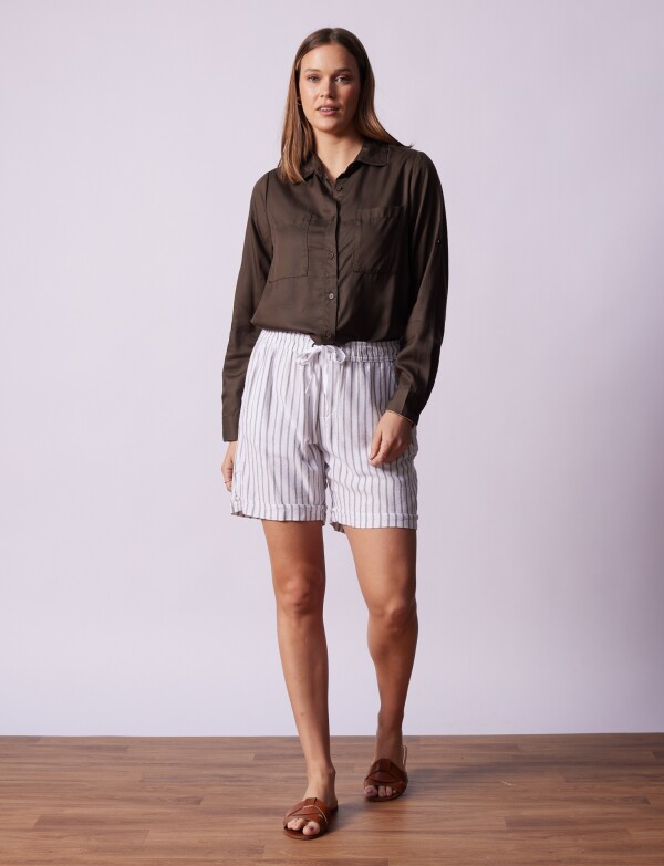 Short Lino BLANCO/MULTI