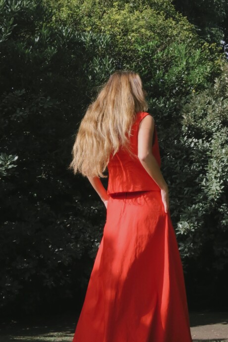 Avenue Skirt Rojo